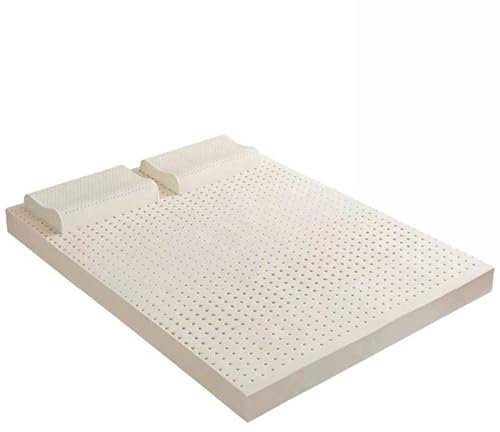 100% Natürlicher Latex Matratze, Bio -Zertifizierter Latex | Tiefer Verjüngender Schlaf | Unterstützung Für Schultern, Hüften, Rücken Und Knie,4in,87inX90in