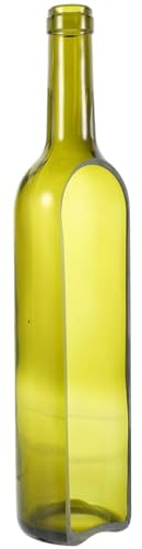 Ciieeo Glasflaschen Kerzenhalter Weinflasche Mit Glas Deko Für Flaschen Glasflasche Handwerk Blumentopf Oder Kerzenbehälter Für Tischdeko Ohne Korken Tiefgrün 32.00 X 7.30 X 4.00 cm