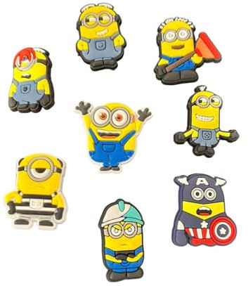 Bodygenix 14PCS Minions Shoe Charms for Crocs – Eco-Friendly PVC-Free Non-Toxic Reusable Despicable Me Clog Accessories for Kids – Sustainable Minions Gifts & Party Favors