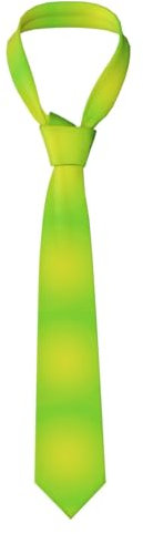 Poadnly Verde lima,Corbatas para hombre Corbatas de poliéster Novedad Corbata delgada para fiesta de bodas