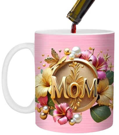 Bomefoi mamma muggar för kvinnor – keramisk mors dag kaffemugg, elegant blomma design tekopp minnessak för nya kvinnor döttrar vänner mormor