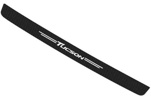 Fibra Di Carbonio Auto Paraurti Posteriore Protezione Striscia Per Hyun-dai Tucson Anti-graffio Tronco Davanzale Porta Ingresso Trim Copertura Veicolo Porta Ingresso Protezione Striscia