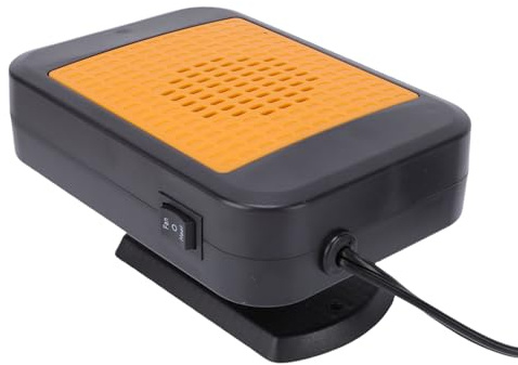 Zhjvihx Ventilador Calefactor Portátil para Automóvil, Calentamiento Rápido, Calentador de Desempañamiento y Descongelación de 200 W para Automóviles, Vehículos Recreativos, SUV con