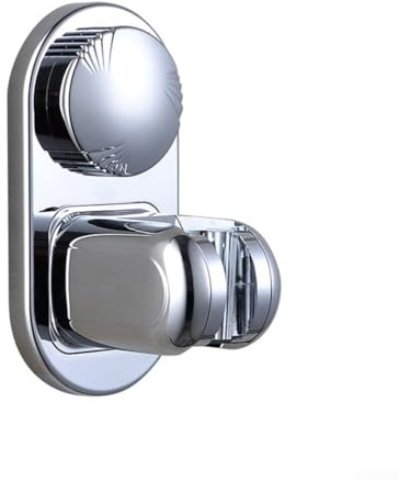 Support de pommeau de douche avec ventouse, support de douche réglable pour douchette à main, 5 réglages d'angle, support ABS chromé pour salle de bain