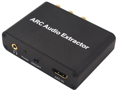Adattatore da ARC a HDMI di ritorno Convertitore uscita ottico/coassiale 3,5 mm Uso domestico