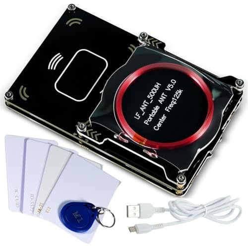 Gundhgstrr Lector y Grabador de Tarjetas RFID Proxmark3 Easy V5.0, Copiadora de Tarjetas de Identificación con Memoria IC y Descifrador de Antena Integrado