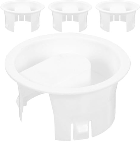 GALPADA 4pcs White Carafe Lid Replacement for Glass Pitcher with Splashproof Design and Easy to Clean Feature, Suitable for Tea Enthusiasts and Longterm Use