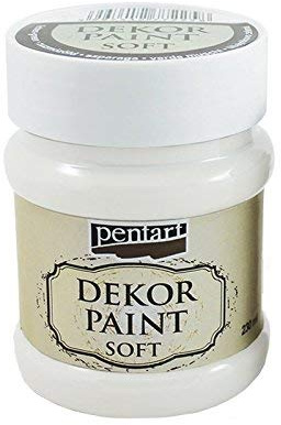 Zita's Creative Dekor Paint Soft Chalky 230ml - weiß. Kreidefarbe, Vintagefarbe, Mattfarbe, Bastelfarbe