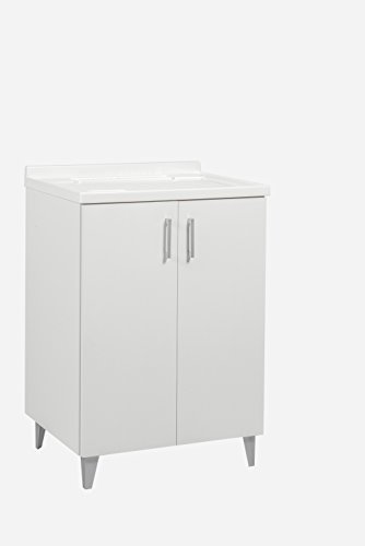 Lavatoio lavapanni in legno vasca resistente agli acidi + asse lavapanni 60x50
