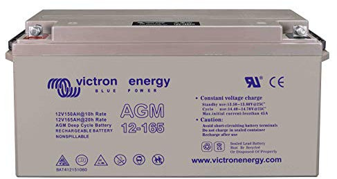 Victron Energy AGM 12-Voltios 165Ah Batería de Ciclo Profundo