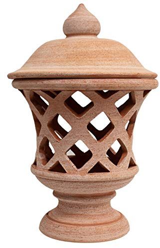 Biscottini - Lanterne da Esterno Grandi 53x34x34 cm Made in Italy - Decorazioni Giardino per Esterno - Lanterne da Giardino Terracotta Toscana