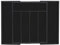 Relaxdays, schwarz Besteckkasten Bambus, ausziehbar, 7 Fächer, Besteck & Küchenutensilien, HBT 5,5 x 31,5-48,5 x 37 cm, Holz, 1 Stück