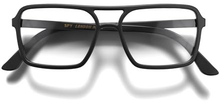 LONDON MOLE® Spy lesebrille | Coole quadratische lesegeräte im pilotenstil | Herren damen unisex | Federscharniere