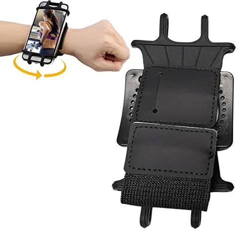 teléfono para Carreras - Soporte teléfono con Pulsera giratoria 360 ° | Soporte Universal para teléfono móvil para Brazalete Deportivo para Smartphone la mayoría