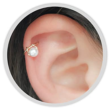 Perlen-Helix-Ohrring - Perlenpiercing - Ohrpiercing für Frauen