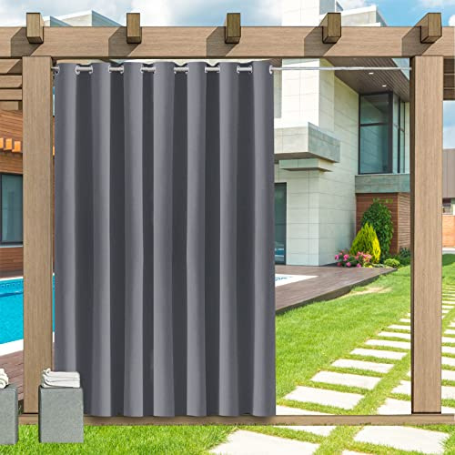 LZXSXZ Rideaux D'extérieur, 1 pièce Rideaux dextérieur Imperméables, 24 Couleurs Rideaux Jardin Extérieur Imperméable Isolant Thermique Rideaux, Rideaux dextérieur pour Balcon terrasse, B177xH213CM