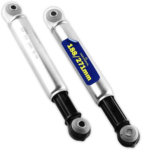 2 Pièces Amortisseur Machine a Laver 120N Ø8mm Code Original 04500820 04500826 06200778 00118869 04151285 04500823 pour Bosch pour Siemens pour Whirlpool pour Miele - Garantie de 10 Ans - MONTERAL
