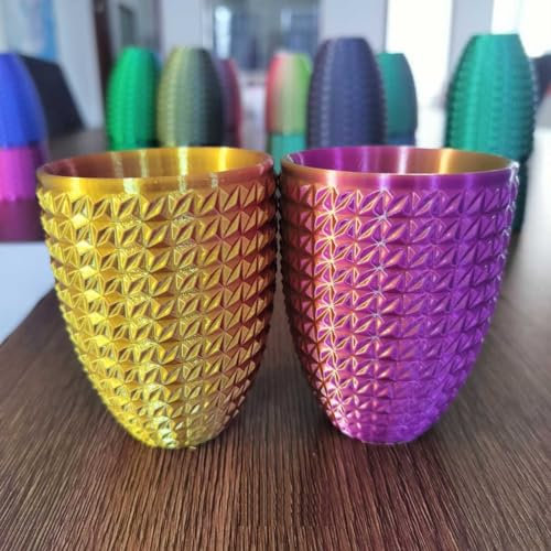 CC3D Seide Zweifarbig Gold Lila PLA Filament 1.75mm 1KG 3D Drucker Zwei Farbe glänzende metallische Filament 3D Druck Material Dual Gold Lila Metall
