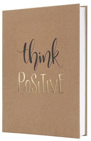 Sigel Notizbuch Jolie A5 liniert Geschenkbuch Pure Positivity 192 Seiten | JN801, 100 g Papier, Hardcover aus Kraftpapier, schwarz gold, vegan