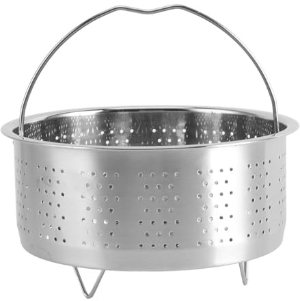 Dämpfkorb Edelstahl Dämpfeinsatz für Topf, Kochen Gemüse Dampfkorb für Töpfe, Kochtöpfe, Schnellkochtopf Dünsten von Gemüse Früchte Eier (13,8 cm)