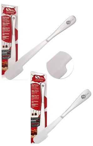 Simple preading Stainless Steel Spatulas Spreaders Knife Peanut Butter and Jelly, Chocolate or Strawberry Jam Stirrers & Jar Scrapers, 8.9 and 11.5 Multifunction Stir & Scrape BIG Jars - Spread with
