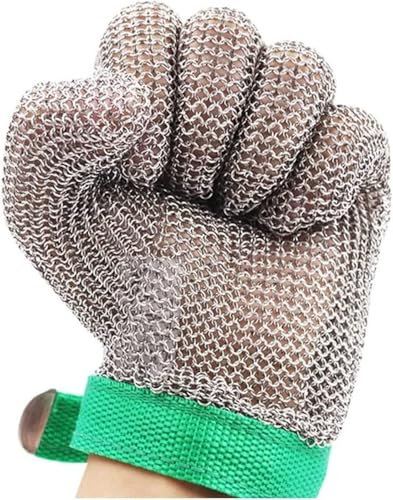Edelstahlhandschuhe Mesh Schnittfest Stabbeständige Schutzhandschuhe Schnittfeste Handschuhe, Kettenhandschuh Metzger, Schnittschutzhandschuhe Zum Schneiden Schneiden Arbeiten XXS
