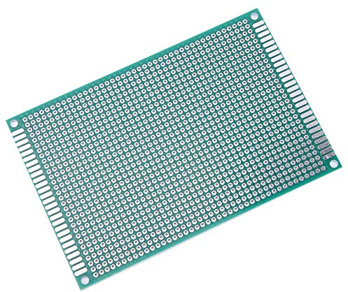 Packung mit 10 Doppelseitigen Verzinnten Prototypen-Steckbrettplatinen, 8 X 12 Cm, Standardlochabstand 2,54 Mm für Elektrische Experimente und Elektronikfabriken.