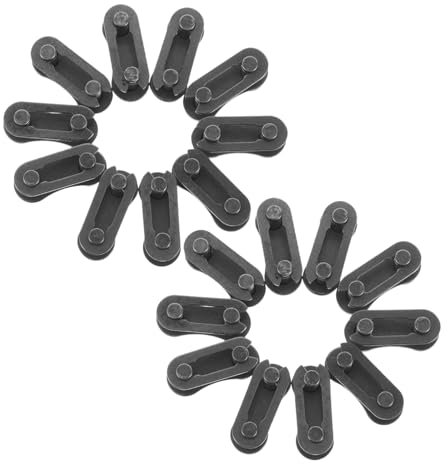 Gogogmee 20pcs Cycling Chain Repair Kit Connector Link Steel Bike Chain Buckle for Mountain Road Bikes Secure Fit