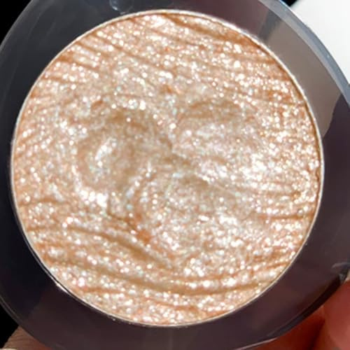 KARLOR Makeup Highlighter Palette, Glitzer Augen Gesicht Highlighter Puder Lidschatten Schimmer Diamant Highlight Makeup strahlend Perlglanz hochpigmentiert (04#, Highlighter)