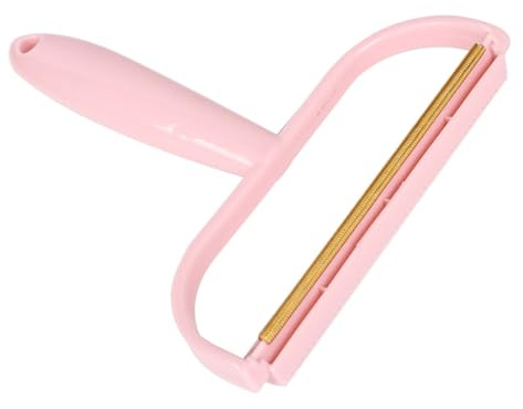 Quitapelusas Manual Portátil Rosa para Ropa y Alfombras, Plástico | Ligero y Reutilizable, Mango Antideslizante, Remueve Pelusas y Bolas, para Dueños de Mascotas