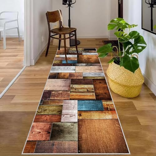 Tappeto Corridoio Lungo, Tappeto Cucina Antiscivolo Lavabile, Tappeto Passatoia Runner, Tappeti da Cucina, Zerbino Ingresso Esterno, Tappeti Runner per Cucine, Corridoi, Camera da Letto 50 x 130 cm