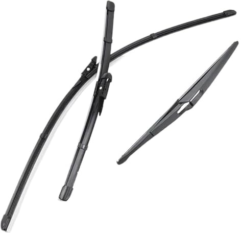 Car Front Window Wiper Blade For N&issan For Qashqai J10 2007-2013 Car Wiper Blades Set Front Rear Windscreen 24+15+12
