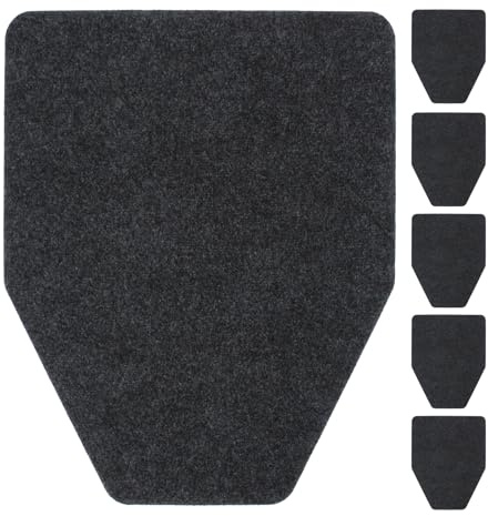 KVMORZE 6 Pack Urinal Mats Urinal Pads Urinal Floor Mats for Men Commerical Disposable Toilet Water Absorption Non-Slip Rubber Backing Washable Urinals Mat for Bathroom Restroom Eliminating Odor