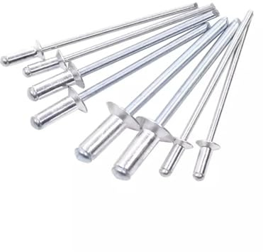 Remaches ciegos de aluminio extremo abierto GB12617 cabeza avellanada lingli(30mm,M5 (200Pcs))