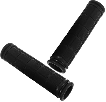 Zerodeko Puños para Bicicleta de Montaña Antideslizantes de Caucho Mangos Ergonómicos con Absorción de Vibraciones para Manillar de Motocicleta y Ciclismo Cubierta Protectora Negra para
