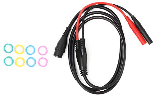 BNC Male Plug to Straight Banana Plug Coaxial Cable Durable Oscilloscope Test Lead for Electronic Equipment Testing 100cm Length