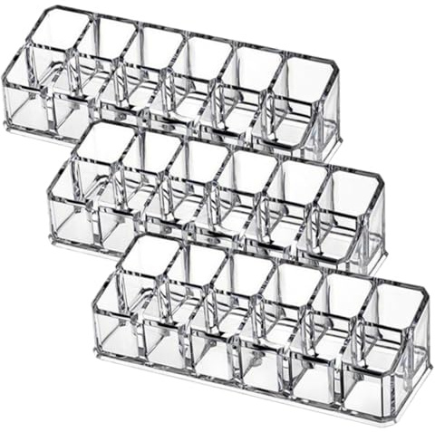 Ipetboom Organizer Porta Rossetti 12 Scomparti da Scrivania, Espositore Cosmetici Leggero per Trucco Professionale e Uso Domestico, Accessorio la Casa Uso Camera da Letto e Tavolo