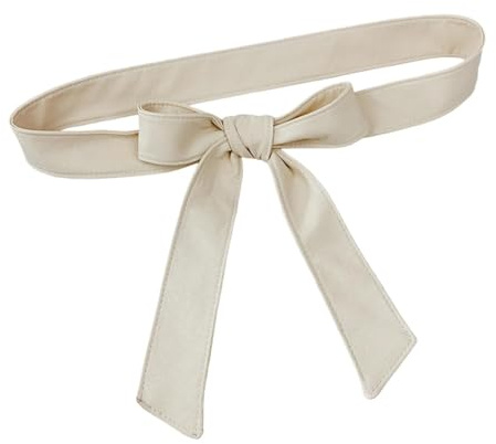 rockible Cinturón de abrigo para mujer, moderno cinturón envolvente para chaqueta de cuero, accesorio para vestido, Beige