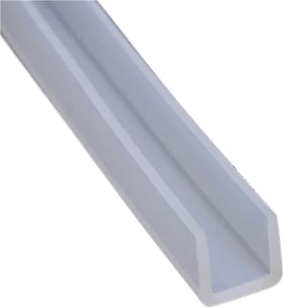 Guarnizione a U per box doccia, Porta doccia in legno metallo vetro multicolore con bordo in silicone con canale a U 1M/3M/5M(U-13,3.0M-U)
