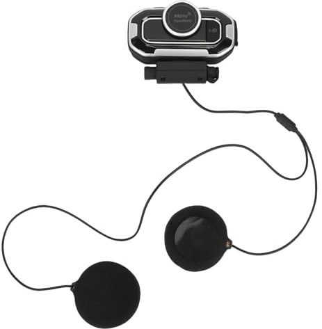 LICAEVEY Auriculares para Motocicleta, Sistemas de Comunicación para Casco Bluetooth 5.0 con Cancelación de Ruido y Batería de 16 Horas para Cascos Integrales y Abiertos