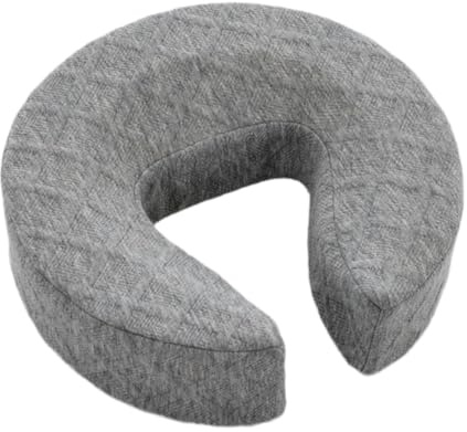 FewNvWa Cuscino Ergonomico per Il Viso per Il Massaggio Del Corpo, Supporto Traspirante per Testa E Collo, Design in Spugna Pieghevole, Adatto per Saloni di B, Grigio