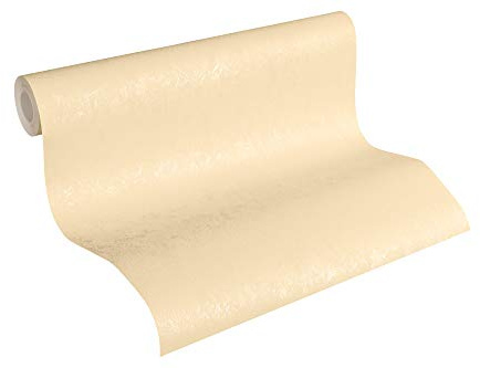 A.S. Création Vliestapete Romantico Tapete Uni 10,05 m x 0,53 m beige Made in Germany 335442 33544-2