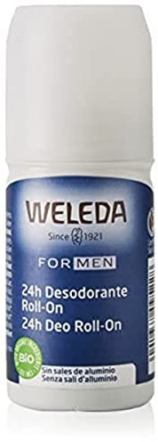 Weleda For Men Deo Roll-on, deodorante roll senza sali d'alluminio, dalla raffinata e fresca fragranza maschile, per 24h di efficacia e protezione (1X50 ml)