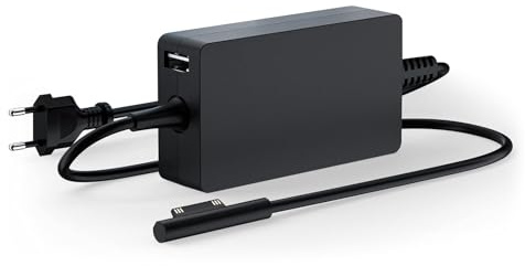 Surface Ladegerät, 36W 44W Surface Pro Ladekabel Netzteil für Microsoft Surface Pro 6/5/4/3 Surface Laptop 1/2/3/4 Surface Book/Surface Go, Modell 1800 1963 1735, mit 5V 1AUSB-Anschluss
