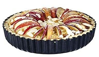 23cm Enamel Base Loose-Based Round Tart Tin