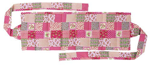 Almohada de trigo para atar, para la relajación y el bienestar, para calentar en el horno o en el microondas, que llena aprox. 900gr de granos de trigo, 65 x 23cm (Colorful)