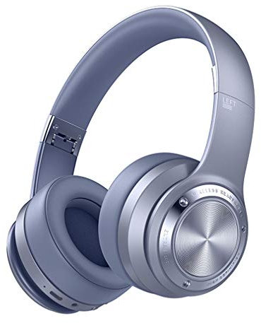 HIJIN Auriculares Bluetooth sobre Oreja, Auriculares Bluetooth Auriculares con Auriculares Estéreo Plegable Auriculares Auriculares con Cancelación De Ruido De Micrófono,B