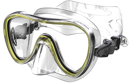 Seac Salina, Maschera Subacquea per Uomo, Donna e Bambini in silicone, Ideale per Snorkeling