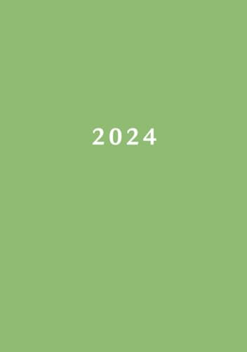 2024: A5 Kalender Planer | 1 Woche auf 2 Seiten | Jan - Dez Wochenplaner | Kalenderbuch Terminkalender | Wochenkalender Terminplaner | Buchkalender | Jahresplaner Taschenkalender Grün