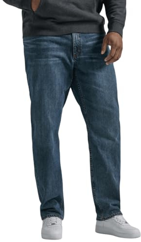 Lee Men's Big & Tall Legendary Relaxed Straight Jean, Lieutenant, 52W x 28L